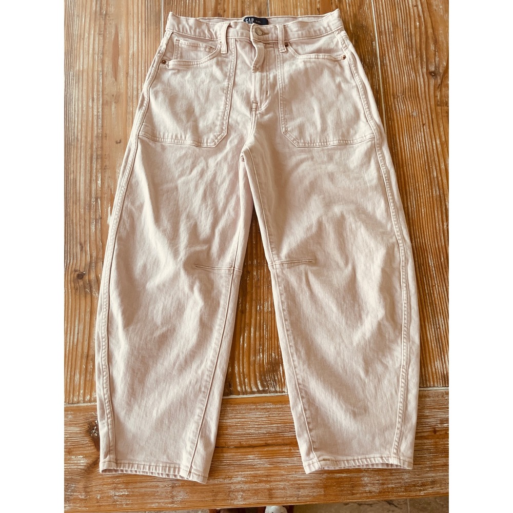 Gap Denim Barrel Jeans Pink High Rise Barrel Jeans 6/28S Short
